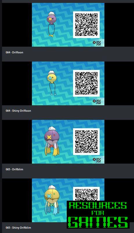 Pokemon Sol e Lua - Todos os Códigos QR a Digitalizar