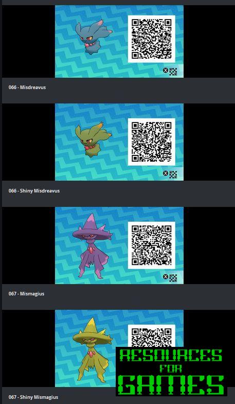 Pokemon Sol y Luna - Todos los Códigos QR para Escanear