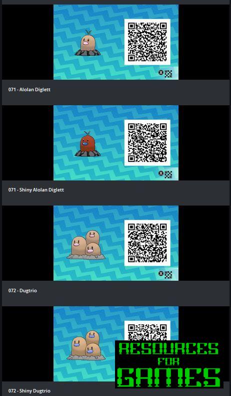 Pokemon Sol e Lua - Todos os Códigos QR a Digitalizar