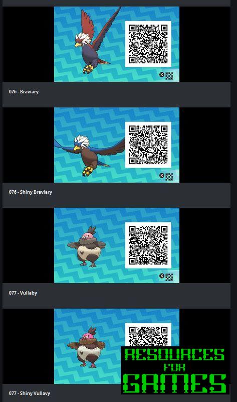 Pokemon Sol e Lua - Todos os Códigos QR a Digitalizar