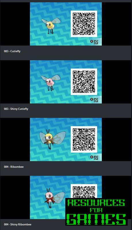 Pokémon Soleil et Lune - Tous les Codes QR à Scanner