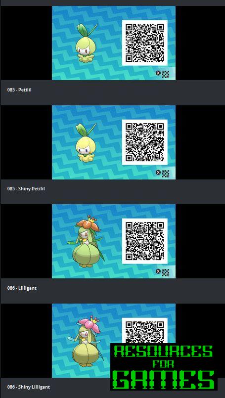 Pokemon Sol y Luna - Todos los Códigos QR para Escanear