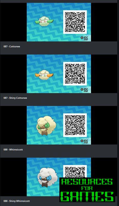 Pokemon Sol y Luna - Todos los Códigos QR para Escanear