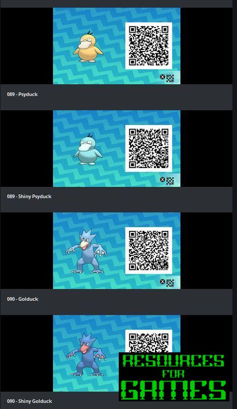 Pokémon Soleil et Lune - Tous les Codes QR à Scanner