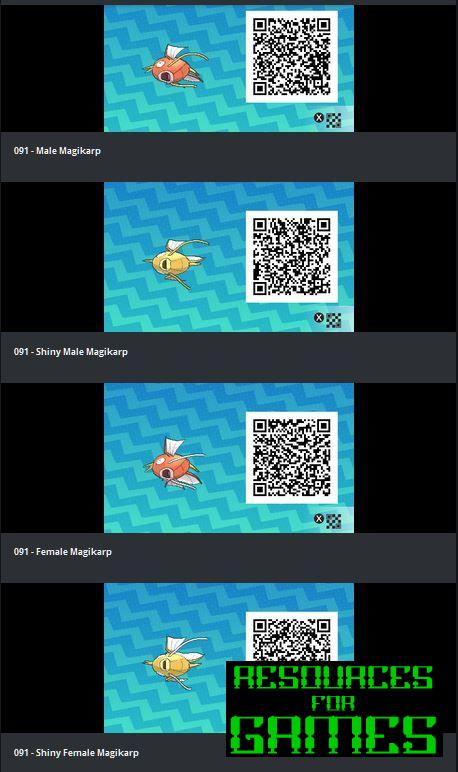 Pokémon Soleil et Lune - Tous les Codes QR à Scanner