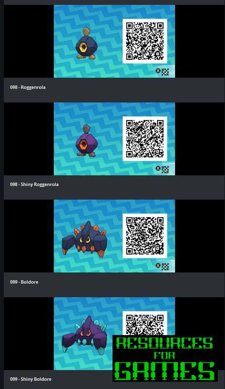 Pokemon Sol e Lua - Todos os Códigos QR a Digitalizar