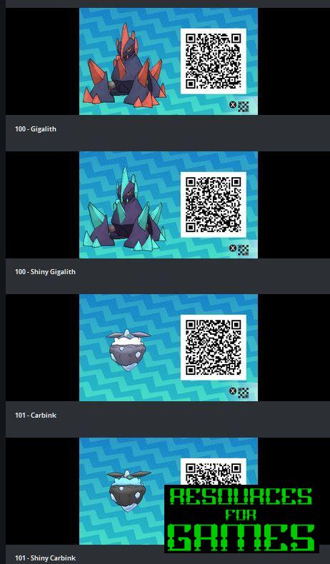 Pokemon Sol y Luna - Todos los Códigos QR para Escanear