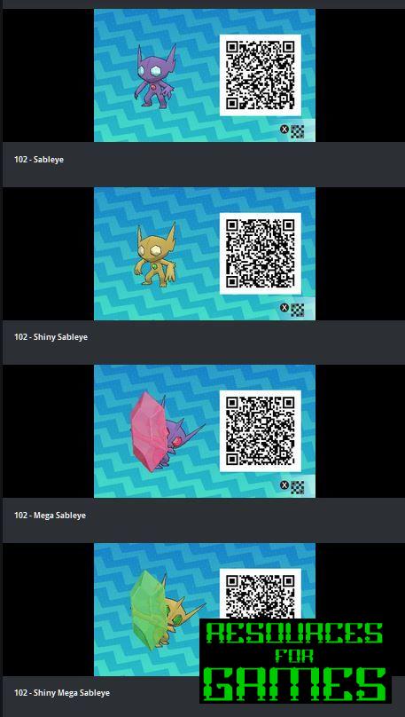 Pokemon Sol e Lua - Todos os Códigos QR a Digitalizar