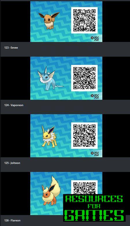 Pokemon Sol y Luna - Todos los Códigos QR para Escanear