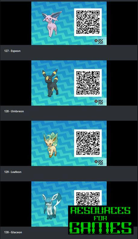 Pokemon Sol e Lua - Todos os Códigos QR a Digitalizar