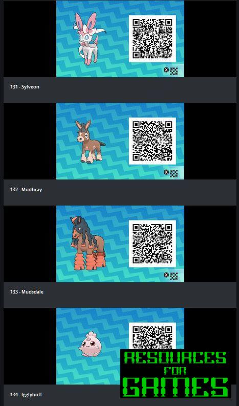 Pokemon Sol y Luna - Todos los Códigos QR para Escanear