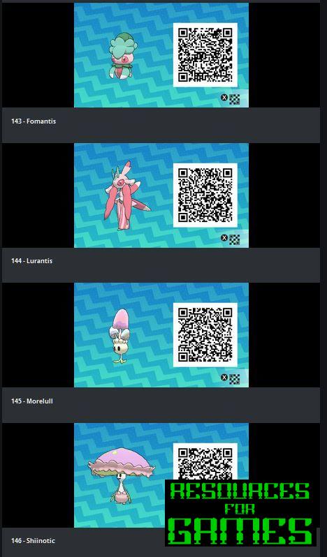 Pokemon Sol y Luna - Todos los Códigos QR para Escanear