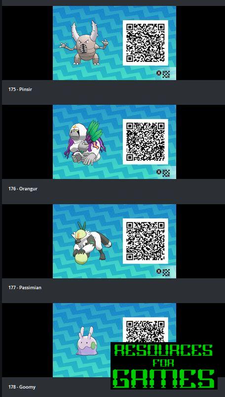 Pokemon Sun and Moon - All QR Codes to Scan