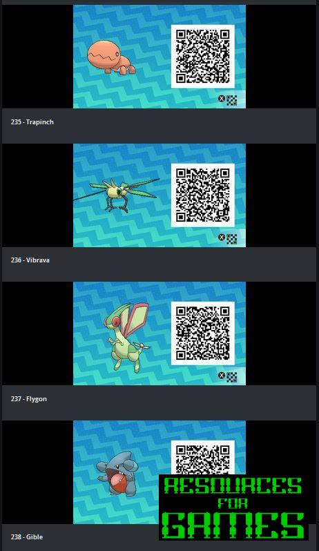 Pokemon Sol e Lua - Todos os Códigos QR a Digitalizar