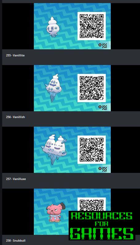 Pokemon Sol e Lua - Todos os Códigos QR a Digitalizar