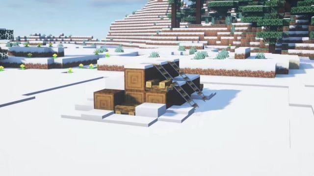 10+ builds / decoration tips for winter and Christmas in Minecraft