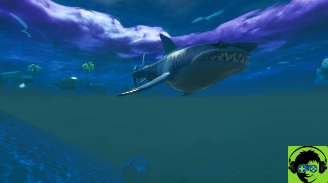 Cómo encontrar y dañar tiburones botín en Sweaty Sands en Fortnite Capítulo 2 Temporada 3