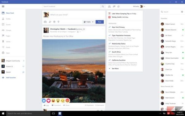 Facebook y FB Messenger: aplicaciones de Windows 10 disponibles