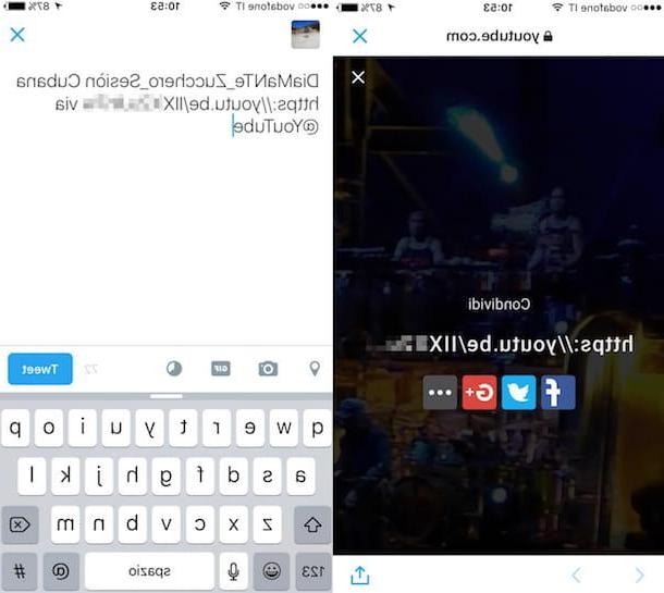 Come twittare video YouTube