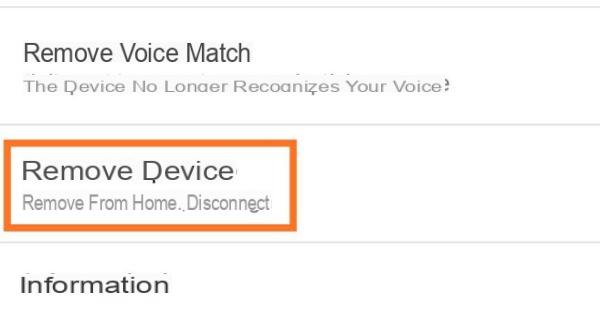 How to remove home automation devices from Google Home