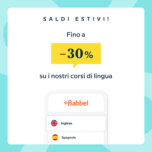 Babbel's summer offer: subscriptions discounted up to 30%