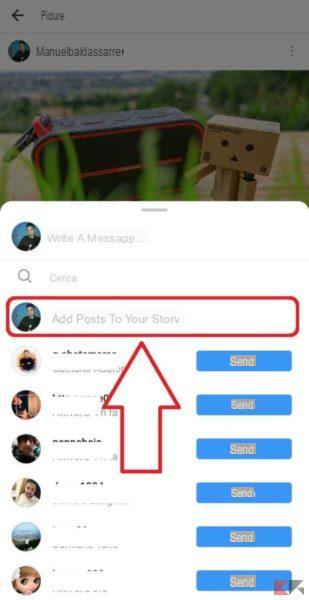 Comment partager des publications Instagram dans des stories