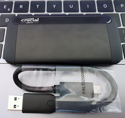 Évaluation du SSD portable Crucial X8 (externe)