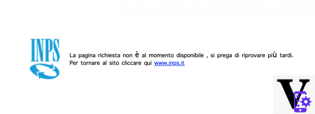 The INPS site is not working, what is happening and why is it inaccessible?