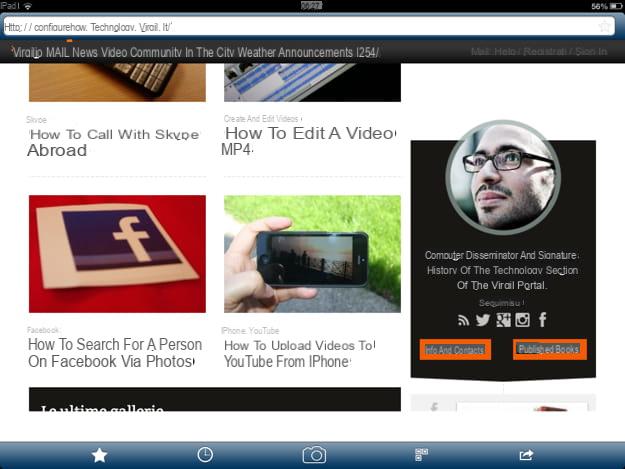 Come fotografare una pagina Web con iPad