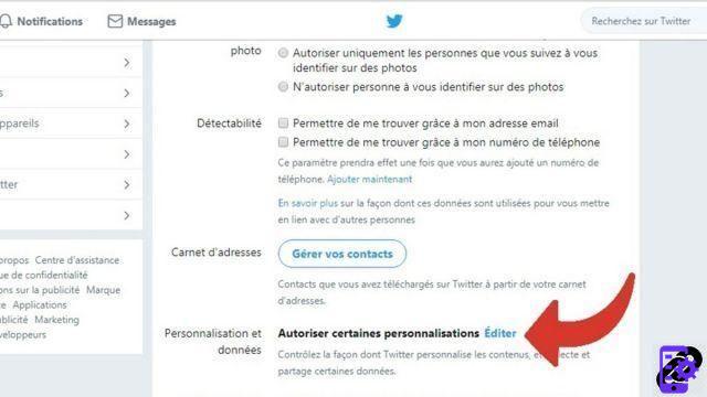 Como desativo a segmentação de anúncios no Twitter?