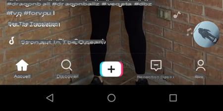 TikTok home screen: customize the video feed