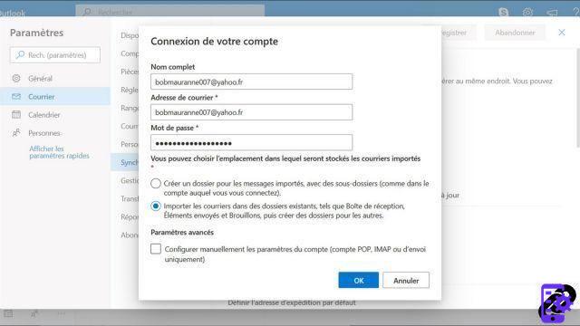 Como mudar do Yahoo para o Outlook?