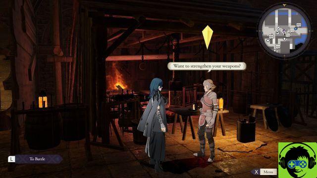 Como obter pedras de metalurgia e consertar armas em Fire Emblem Cindered Shadows