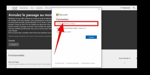 Mode S how to get out of it, cancel it with Windows 10?