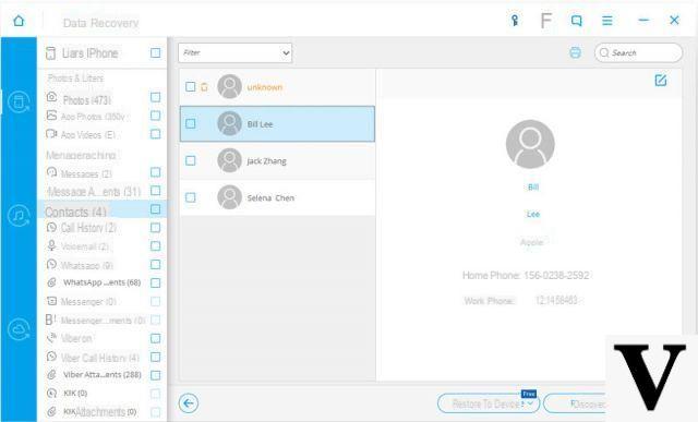 Print the iPhone contacts directory