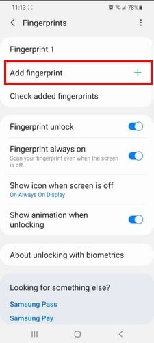 Galaxy S21 / S22: como adicionar ou remover uma impressão digital