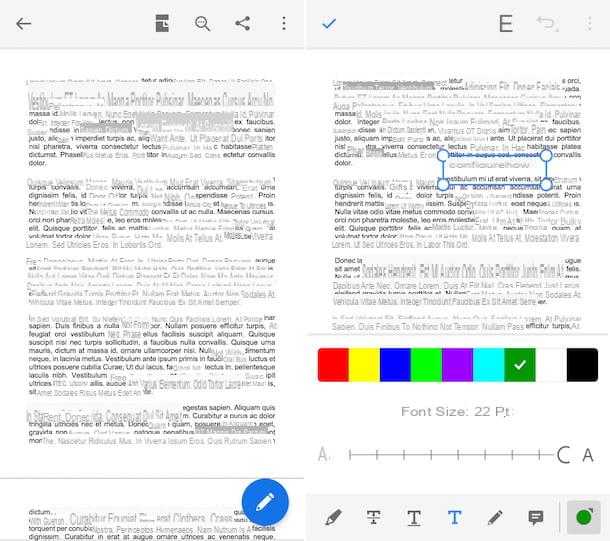 How to write on a PDF from a mobile phone