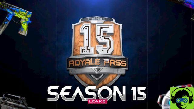 Lista de recompensas do Royale Pass da temporada 15 PUBG Mobile 1-100 RP