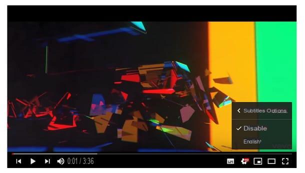 Cómo eliminar subtítulos de YouTube