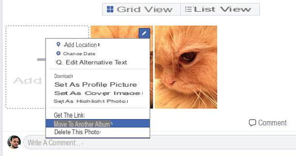 How to move photos from one album to another on Facebook