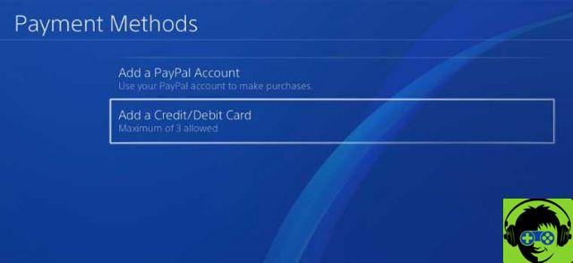 Cómo agregar o eliminar la tarjeta de crédito y la información de facturación en PS4