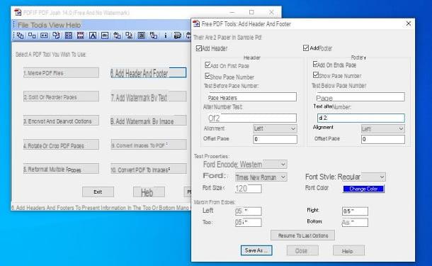How to number pages in PDF