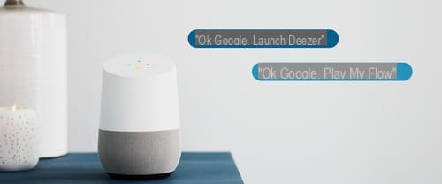 Add a Deezer account on a Google Home speaker