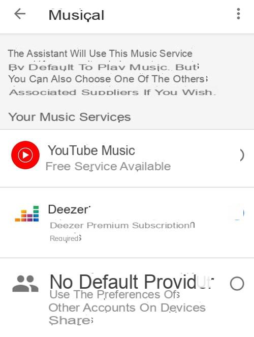 Adicionar uma conta Deezer em um alto-falante do Google Home