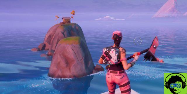 How to visit Coral Cove, Stack Shack, and Crash Site without swimming in a single match in Fortnite