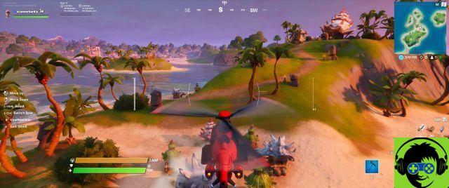 How to visit Coral Cove, Stack Shack, and Crash Site without swimming in a single match in Fortnite