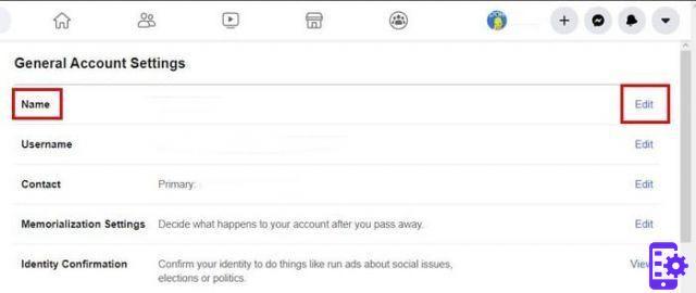 Facebook : comment changer de nom