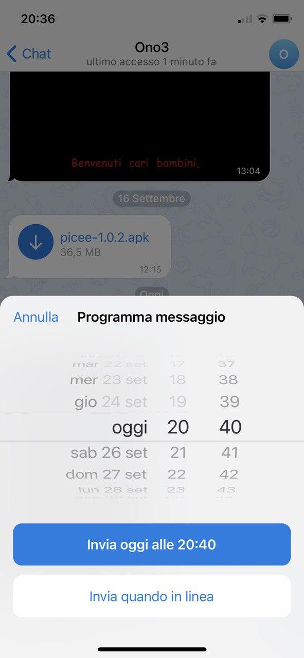 Comment programmer l'envoi de messages sur Telegram pour l'avenir sur Android et iPhone