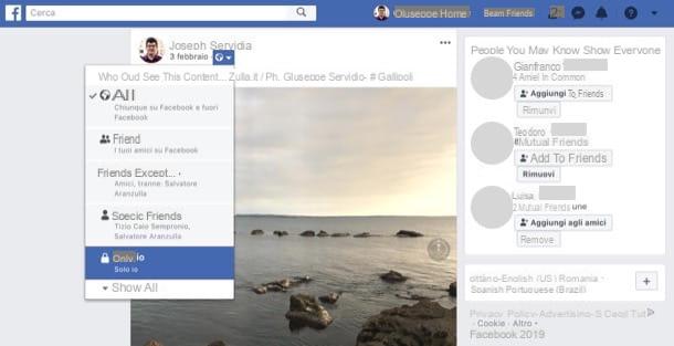 Come bloccare il download delle foto su Facebook