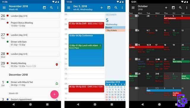 10 melhores aplicativos de calendário para Android